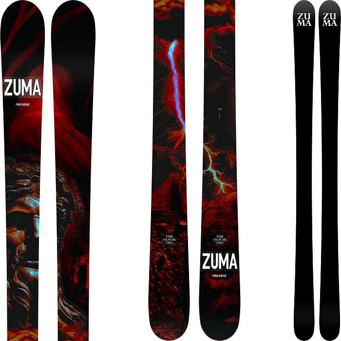 ■■最終価格■送料無料■ZUMA■PRO GENE■フリースキー■173cm■■ 旧モデル[スキー2点セット]ツマ スキー板 2023 ZUMA PRO GENE + MARKER