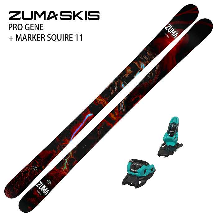 旧モデル[スキー2点セット]ツマ スキー板 2023 ZUMA PRO GENE + MARKER