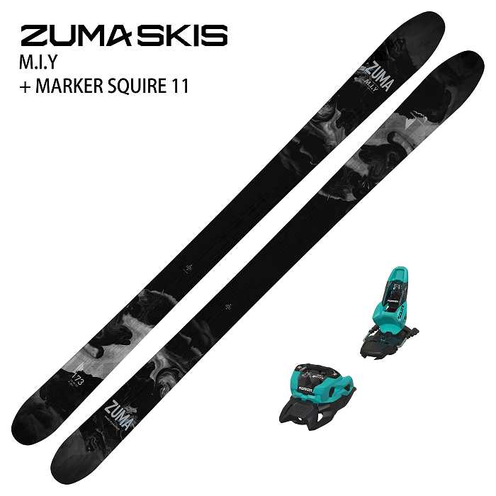 HEAD ファット スキー板 KORE 97 MARKER　SQUIRE 旧モデル[スキー2点セット]ツマ スキー板 2024 ZUMA M.I.Y + MARKER