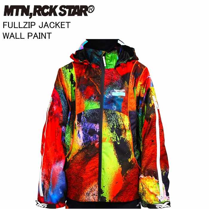 MTN.ROCK STAR マウンテンロックスター FULLZIP JACKET WALL PAINT MTN.ROCK STAR マウンテンロックスター FULLZIP JACKET WALL PAINT