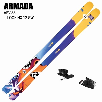 旧モデル[スキー2点セット] アルマダ スキー板 2024 ARMADA ARV 88 + MARKER SQUIRE 10 ビンディングセット 23-24 旧モデル [スキー2点セット] アルマダ スキー板 2024 ARMADA ARV 88 +
