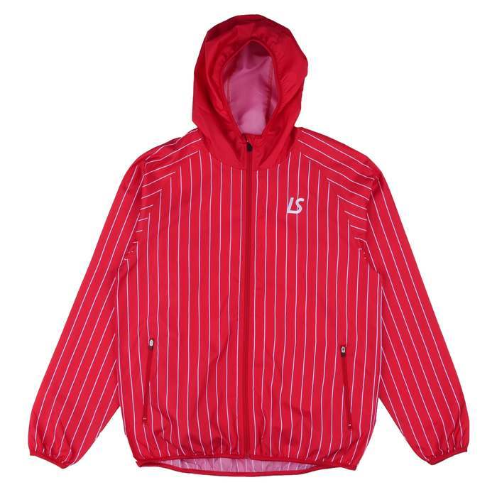 LUZESOMBRA �롼��������֥� STRIPE CONFLITO LOGO FULL ZIP PISTE JKT L1231103 RED ��å� �եåȥ��� �ȥ졼�˥󥰥��㥱�å�