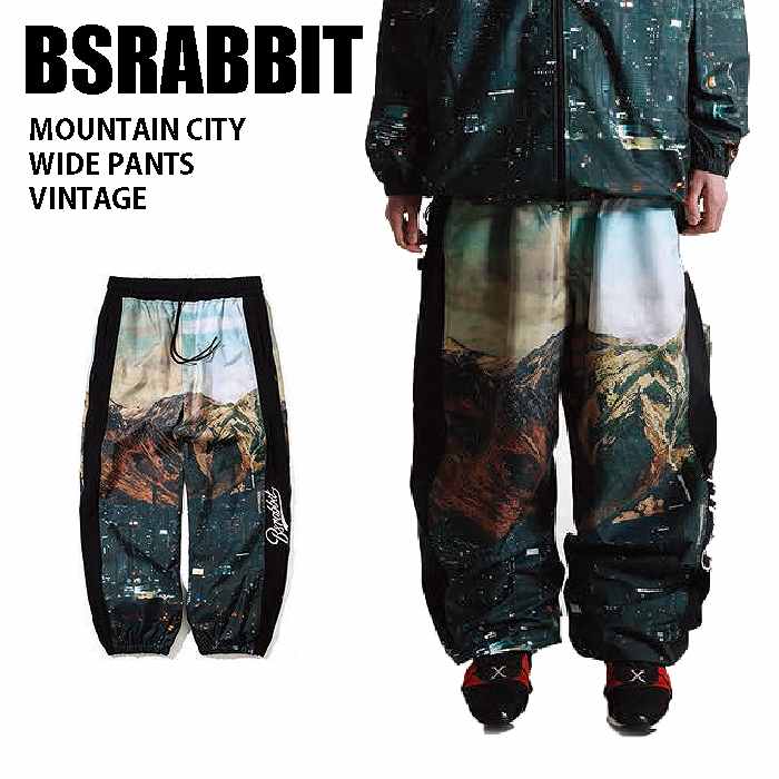 BSRABBIT ビエスラビット ウェア MOUNTAIN CITY WIDE PANTS 23-24  