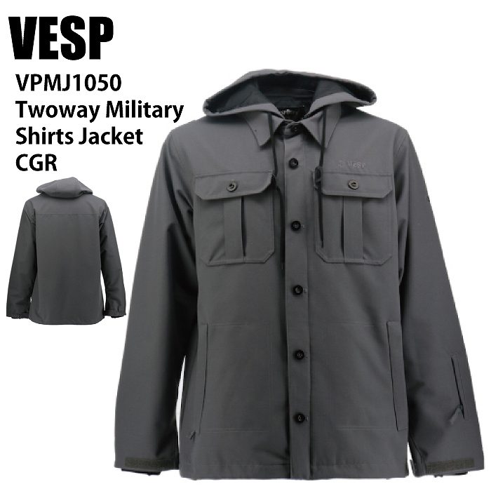 【VESP】TWOWAY MILITALY SHIRTS JACKET Ⅱ VESP】TWOWAY MILITALY SHIRTS JACKET Ⅱ