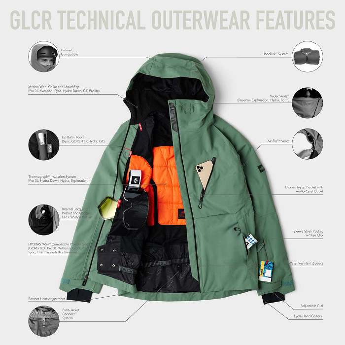 686 ���å��������ȥ��å��� M2W110 HYDRA THERMAGRAPH JACKET ANTLER COLORBLOCK 24-25 ������ ��� ���㥱�å� �����ϥ�