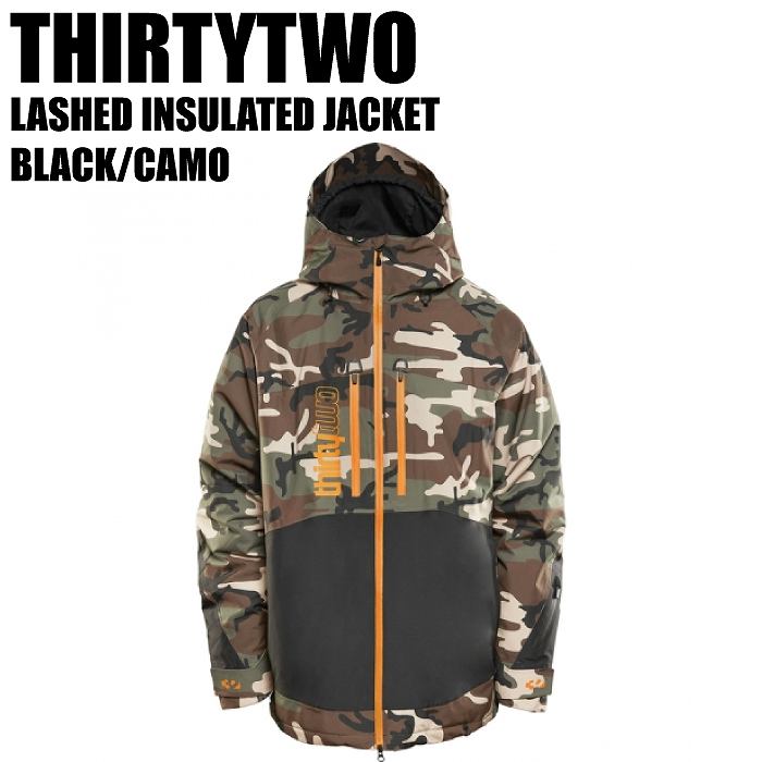 THIRTYTWO サーティーツー 23-24 LASHED INSULATED JACKET BLACK/CAMO 