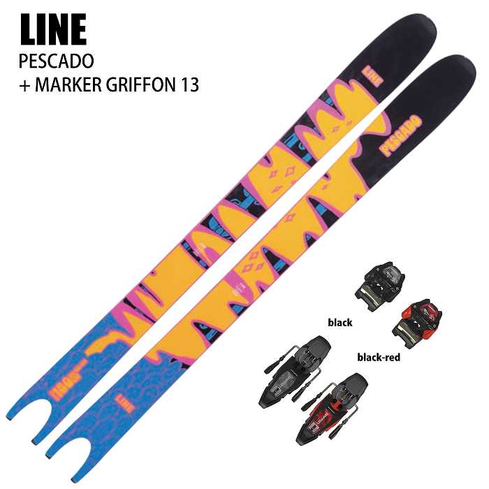スキー2点セット] ライン スキー板 2026 LINE PESCADO + 26 MARKER