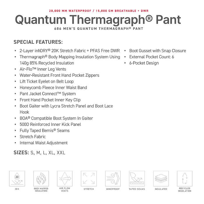 686 åȥå M2W208 QUANTUM THERMAGRAPH PANT SAGE 24-25   ѥ ϥ