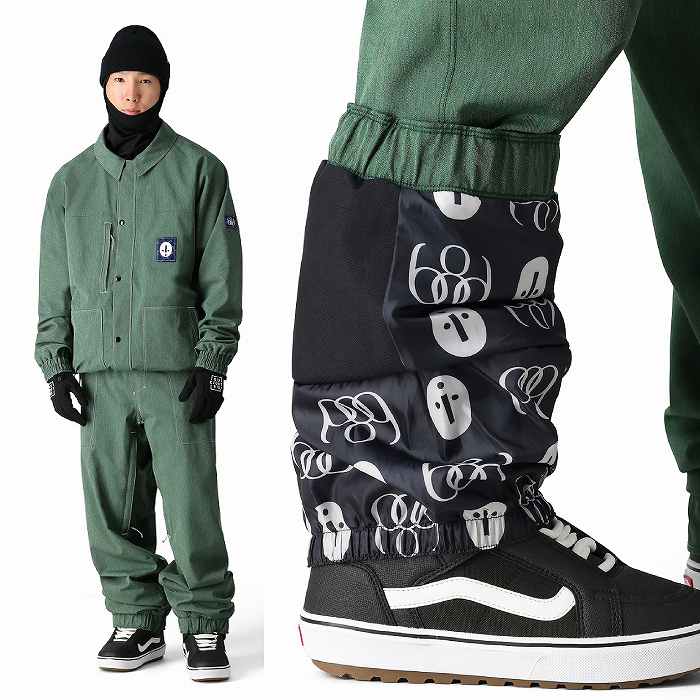 686 ���å��������ȥ��å��� M4WN225 DOJO PANT FOREST GREEN DENIM 24-25 ������ ��� �ѥ�� �����ϥ�