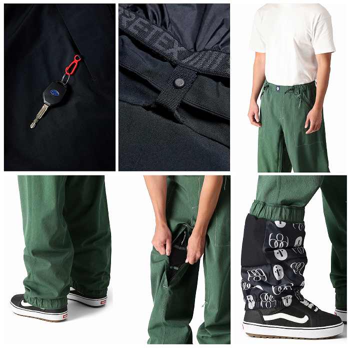 686 ���å��������ȥ��å��� M4WN225 DOJO PANT FOREST GREEN DENIM 24-25 ������ ��� �ѥ�� �����ϥ�