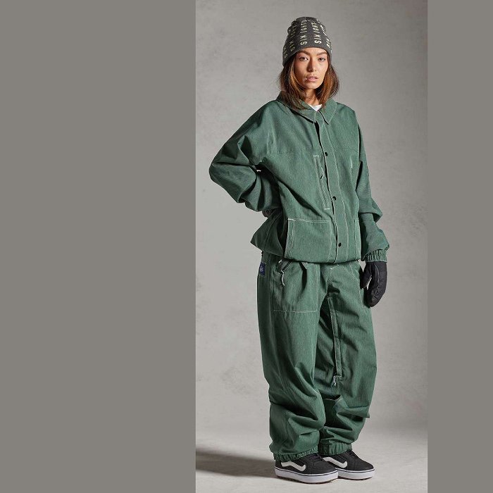 686 ���å��������ȥ��å��� M4WN225 DOJO PANT FOREST GREEN DENIM 24-25 ������ ��� �ѥ�� �����ϥ�