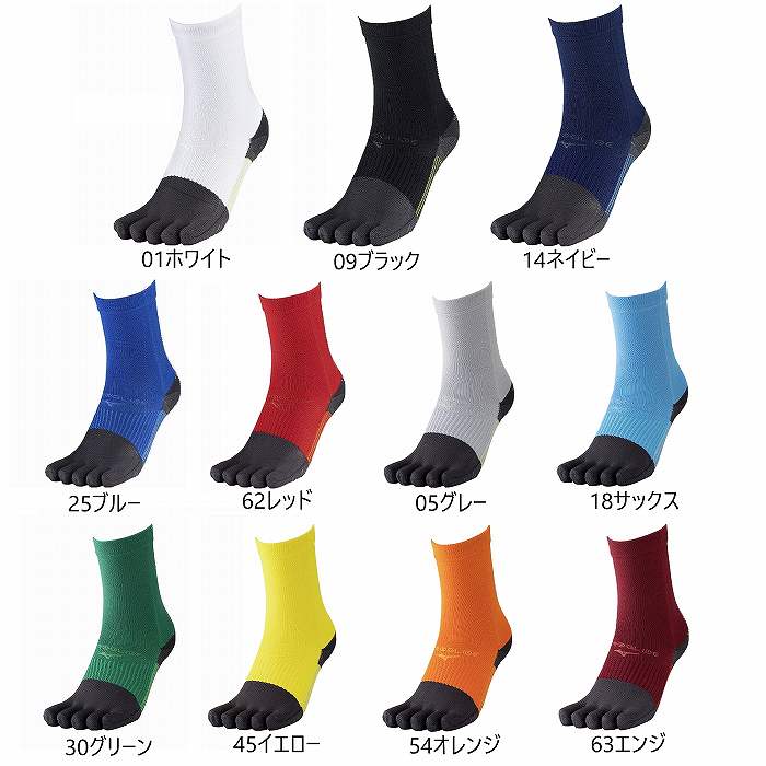 MIZUNO �ߥ��� ZEROGLIDE NEO SHORT SOCKS 5�ܻ� P2MXC010 ���å��� ���å���