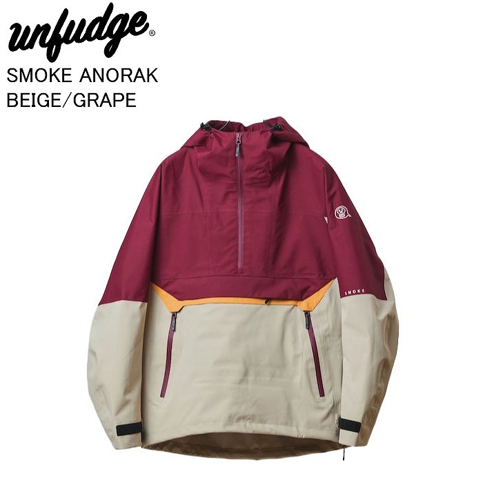 UNFUDGE アンファッジ SMOKE ANORAK スモークアノラック BEIG/GRAPE