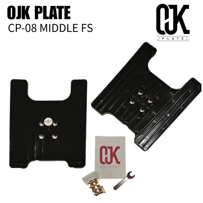 OJK PLATE オージェイケー プレート 0.8 MIDDLE FS BLACK フリースタイル ミドル ブラック カービング プレート OJK PLATE オージェイケー プレート 0.8 MIDDLE FS BLACK フリー