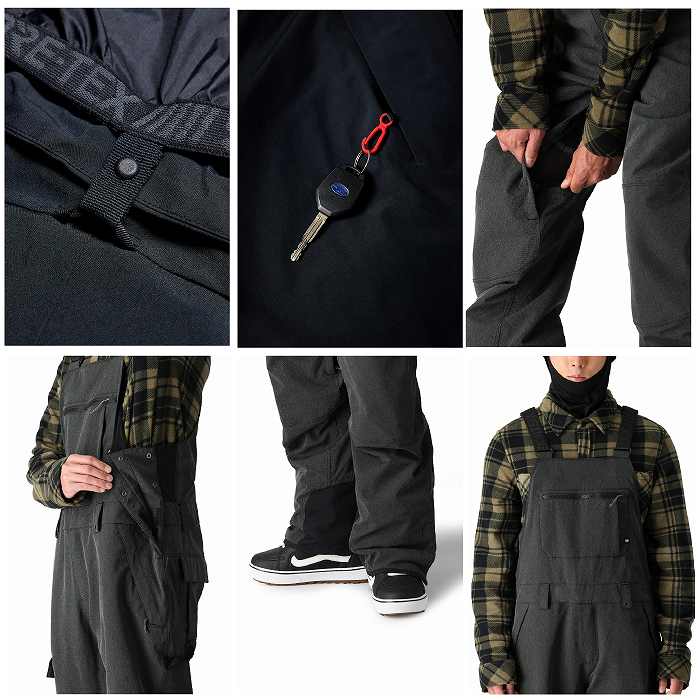686 ���å��������ȥ��å��� M2W211 HOT LAP INSULATED BIB BLACK DENIM 24-25 ������ ��� �ӥ� �ѥ�� �����ϥ�