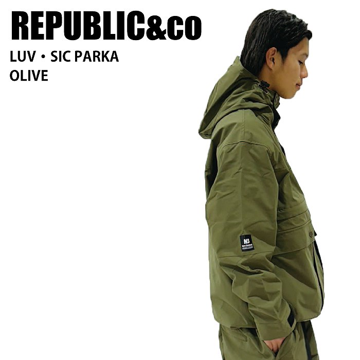 REPUBLIC&CO ѥ֥å LUVSIC PARKA Olive 24-25  ˥å 㥱å Ρܡ ѥ 饤ȥ 