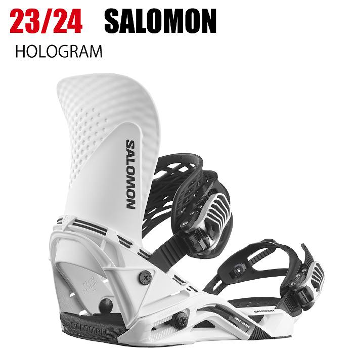 美品23-24 サロモン ビンディング HOLOGRAM  ホワイトサイズS 2026 SALOMON サロモン HOLOGRAM ホログラム WHITE 25-26 スノーボード