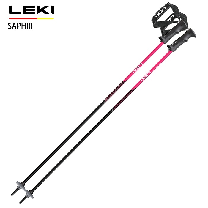 レキ ストック 2027 LEKI SAPHIR BK サファイア ブラック アルミポール