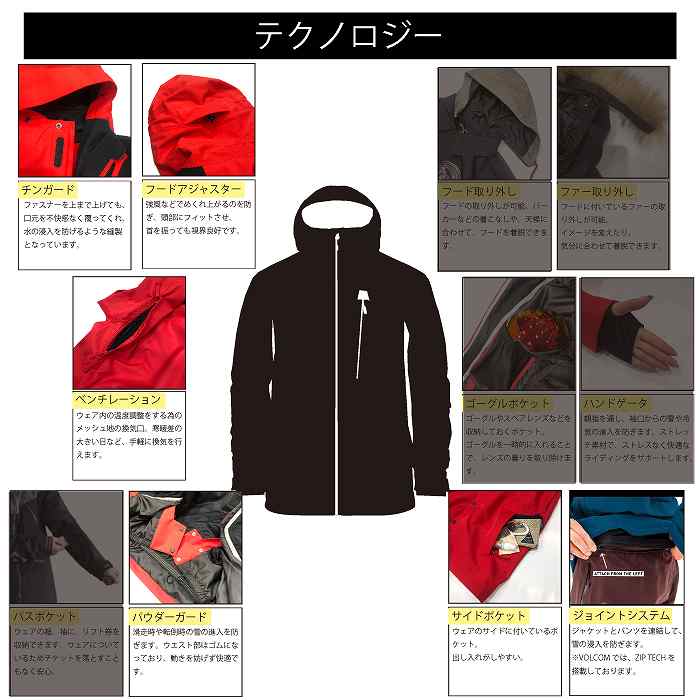 VOLCOM �ܥ륳�� MIRROR PULLOVER STP 20-21 ������ ��ǥ����� ���㥱�å� ���㤤�� ���ǥ� ���Ρ��ܡ���