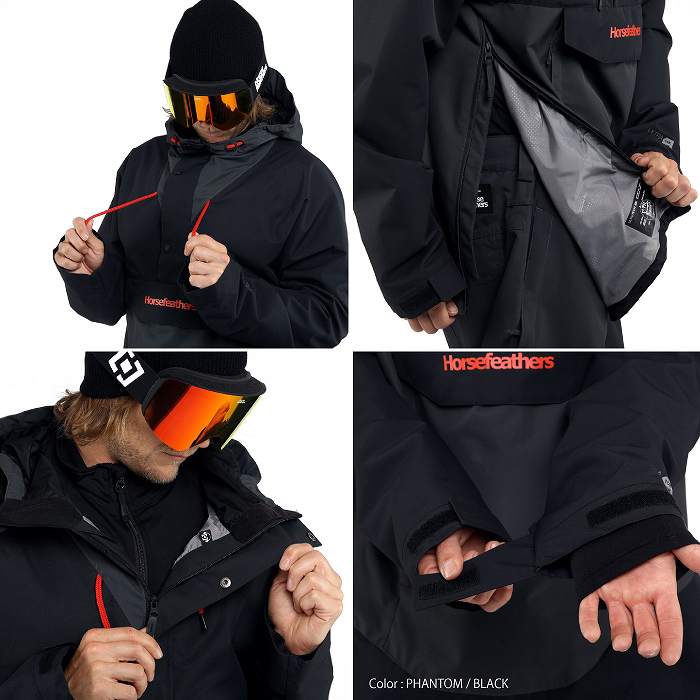 HORSEFEATHERS ۡե SPENCER JACKET PHANTOM / BLACK 23-24 ܡɥ  㥱å Ρܡ Υ 