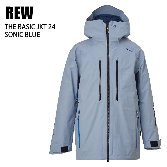 REW �����륤�����֥�� BASIC JKT SONIC BLUE 24-25 �ܡ��ɥ����� ��˥��å��� ���㥱�å� GORE-TEX ���� ������