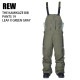 REW �����륤�����֥�� KAMIKAZE BIB PANTS LEAFxGREEN GRAY 24-25 �ܡ��ɥ����� ��˥��å��� �ӥ֥ѥ�� GORE-TEX ���� ������