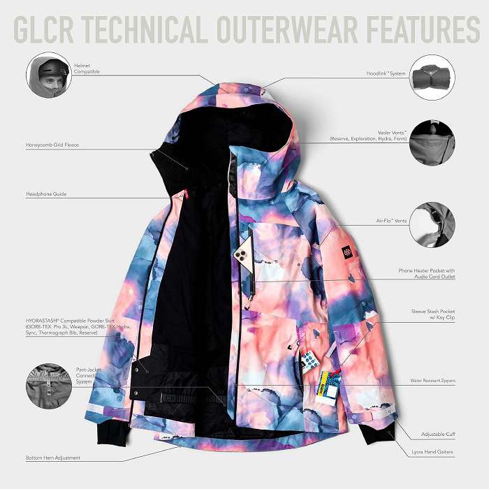 686 ���å��������ȥ��å��� M2W304 HYDRA INSULATED JACKET PURPLE IMPRESSION 24-25 ������ ��ǥ����� ���㥱�å� �����ϥ�