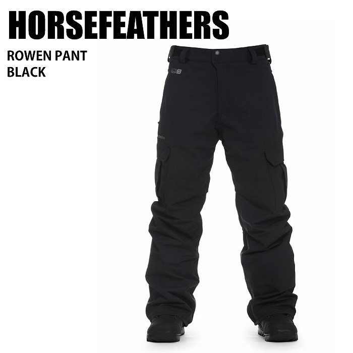 Horsefeathers スノーボードパンツ 黒グレー スノーボードウェア HORSEFEATHERS フォースフェザース BARON
