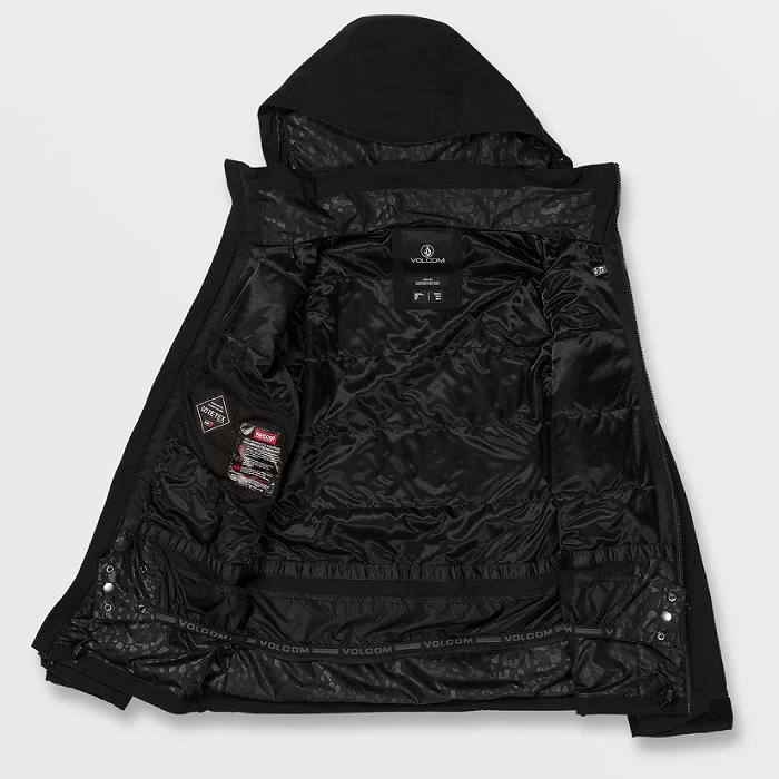 VOLCOM �ܥ륳�� H0452402 3D STRETCH GORE JACKET BLK ���Ρ��ܡ��ɥ����� ���㥱�å� �ܥ륳�०���� �����ƥå��� ��ǥ�����