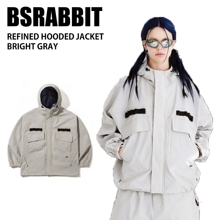 BSRABBIT ӥӥå REFINED HOODED JACKET BRIGHT GRAY 24-25   㥱å Ρܡ ڹ