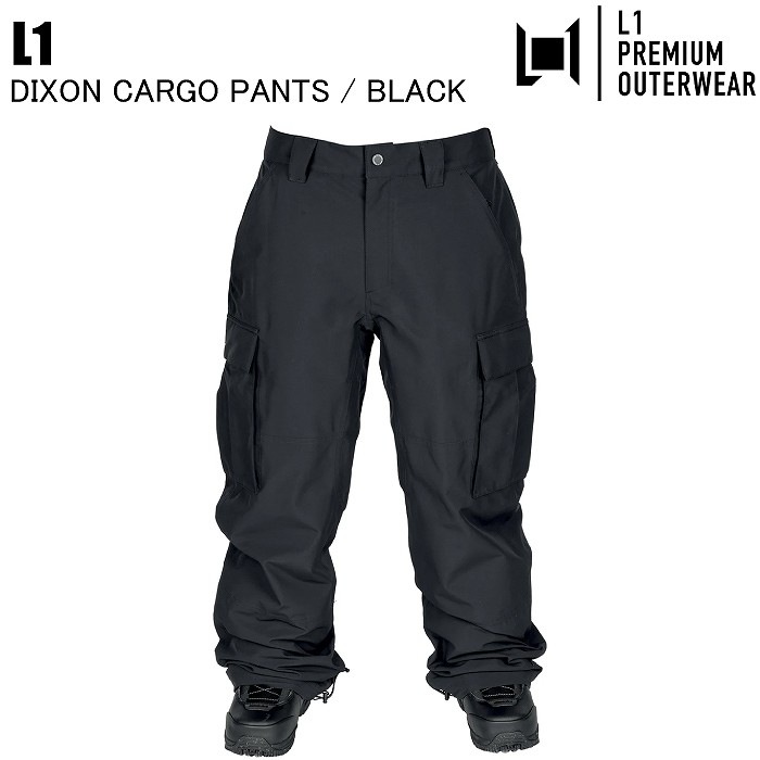 L1 エルワン DIXON CARGO PANT BLACK スノーボードウェア パンツ L1ウェア スノボ ウェア 25-26モデル L1 エルワン DIXON CARGO PANT BLACK スノーボードウェア パンツ L1