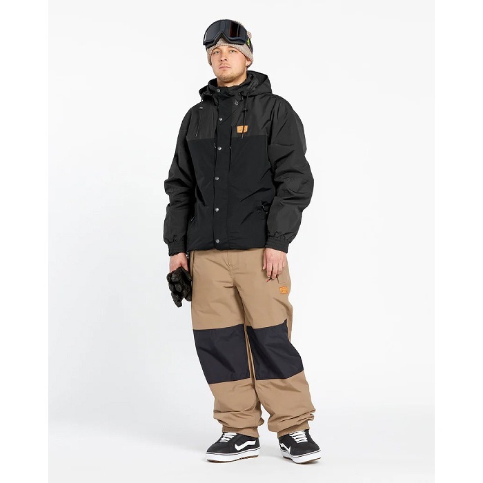 VOLCOM �ܥ륳�� G0652505 LONGO GORE-TEX JACKET BLK ���Ρ��ܡ��ɥ����� ���㥱�å� �ܥ륳�०���� �����ƥå��� ���Υ�