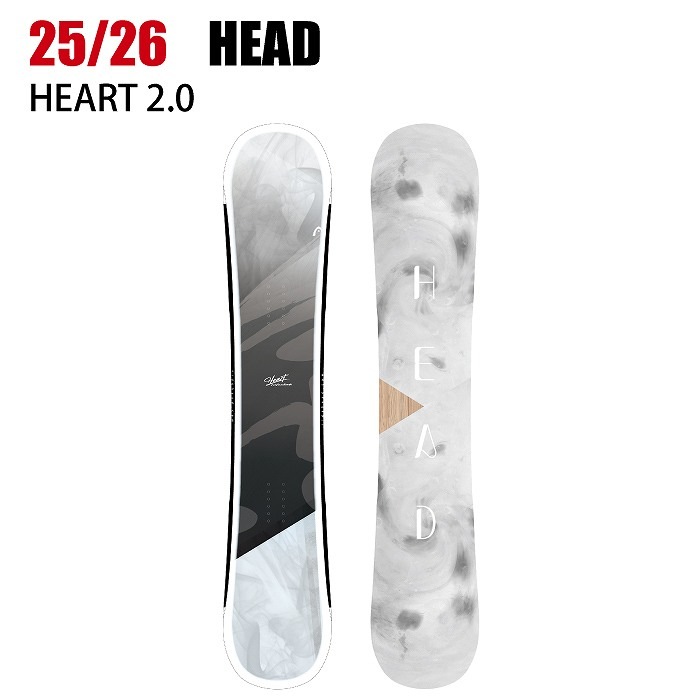 2026 HEAD ヘッド HEART 2.0 BLACK ハート 25-26 レディース ボード板