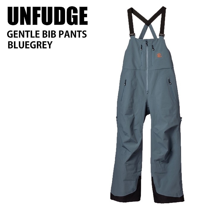 UNFUDGE եå GENTLE BIB PANTS WIDE FIT BLUEGREY 24-25 ܡɥ ˥å ѥ Ρܡ 