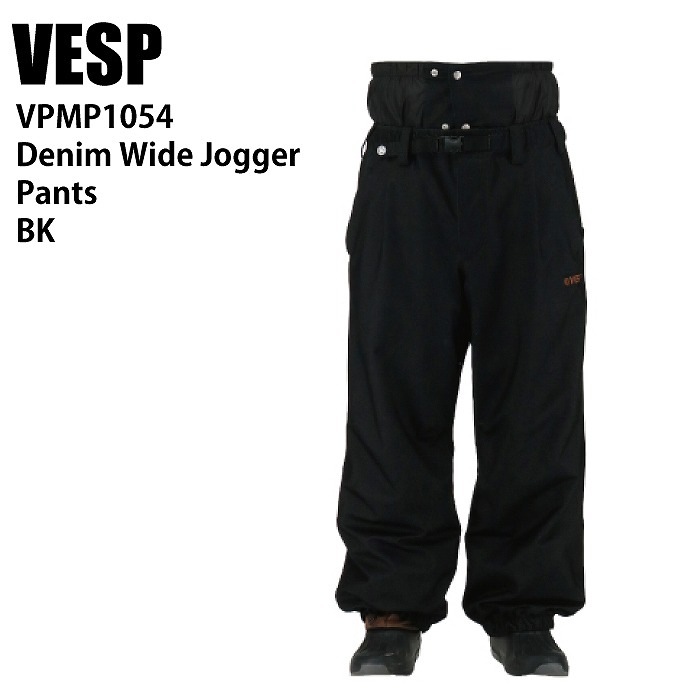 VESPA VPMP1054 デニムワイドジョガーパンツ BK VESP べスプ VPMP1054 Denim Wide Jogger Pants BK 24-25 ウエア