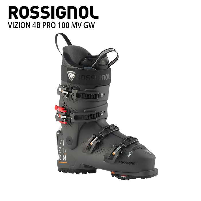 美品、26.5㌢ROSSIGNOL スキー ブーツ ブラック/グリーン cd92380.jpg