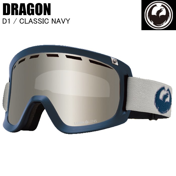 DRAGON ドラゴン D1 CLASSIC NAVY LL J.SIVLER ION A06 スキー