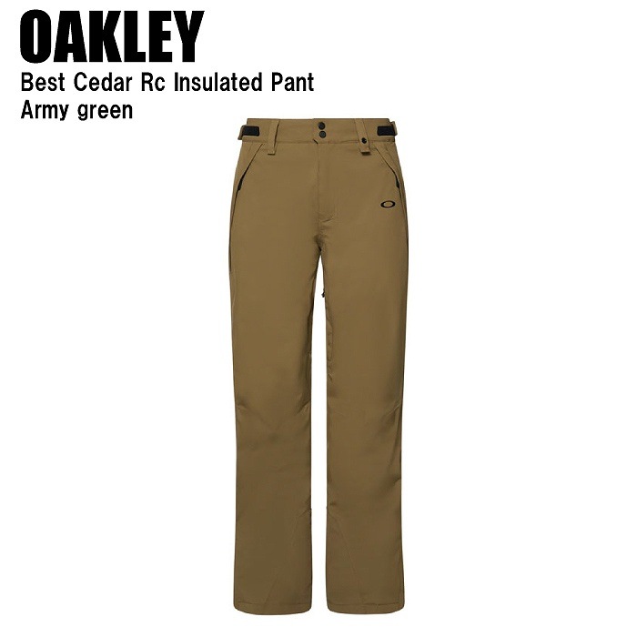 OAKLEY オークリー FOA403445 BEST CEDAR RC INSULATED PANT ARMY GREEN スキー スノーボード ウェア パンツ オークリーウェア OAKLEY オークリー FOA403445 BEST CEDAR RC INSULATED PANT ARMY