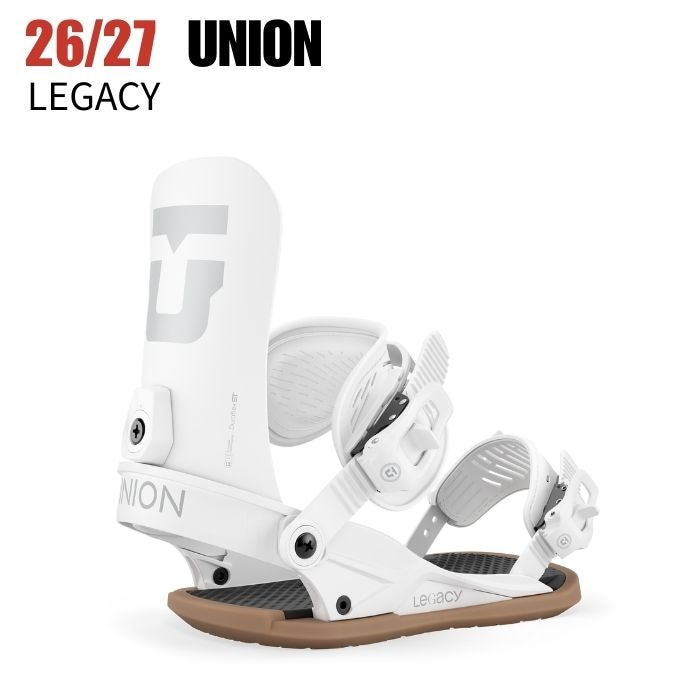 unionホワイト スノーボード ビンディング 取り付けパーツ付き 2027 UNION ユニオン LEGACY レガシー WHITE 26-27 レディース