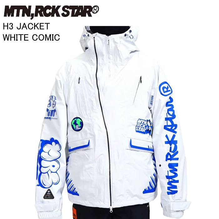 MTN.ROCK STAR マウンテンロックスター H 3 JACKET WHITE COMIC