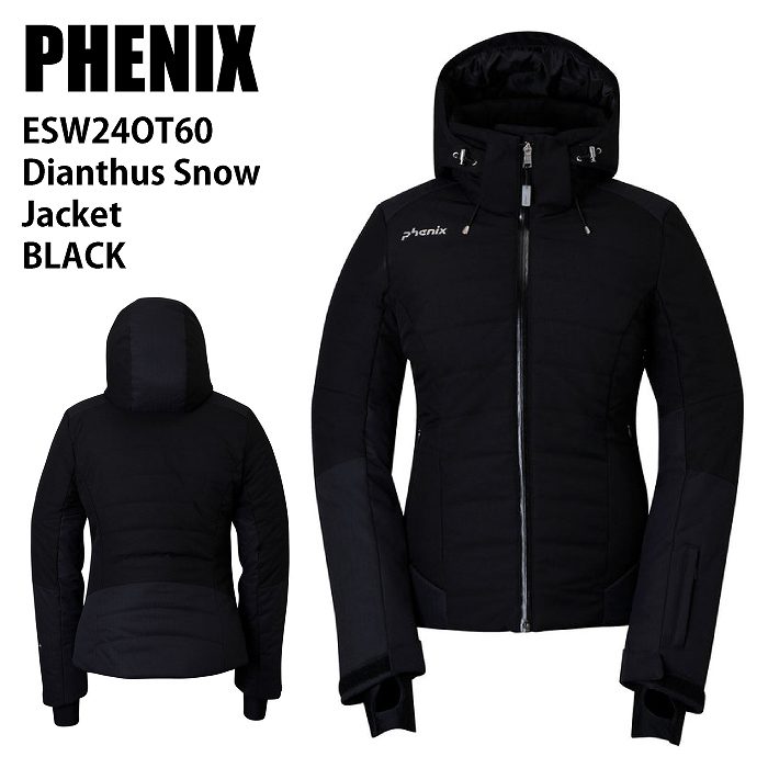 PHENIX フェニックス ESW24OT60 Dianthus  Jacket BLACK 24-25 ウエア レディース ジャケット スキー ダイアンサススノー PHENIX フェニックス ESW24OT60 Dianthus Snow Jacket BLACK 24-25