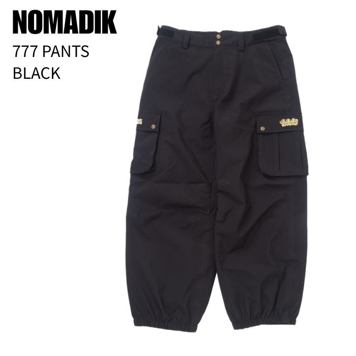 NOMADIK777スノーボードパンツM sizeブラック NOMADIK ノマディック 777 PANTS スリーセブンパンツ BLACK