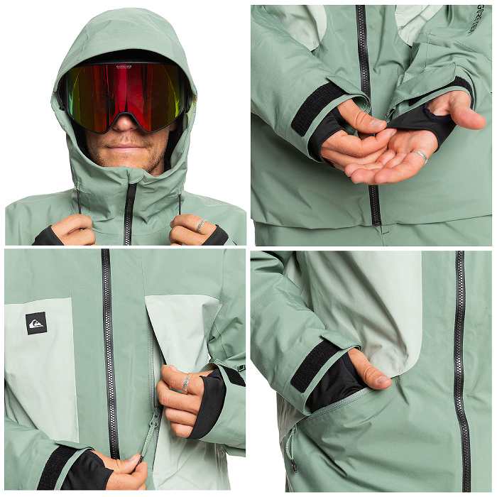QUIKSILVER �����å�����С� EQYTJ03477 FOREVER STRETCH GORE-TEX JK GLW0 24-25 ������ ��� ���㥱�å� �ܡ��� �����ƥå���