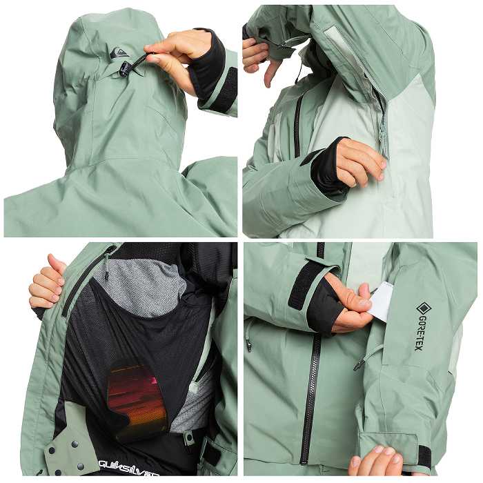 QUIKSILVER �����å�����С� EQYTJ03477 FOREVER STRETCH GORE-TEX JK GLW0 24-25 ������ ��� ���㥱�å� �ܡ��� �����ƥå���