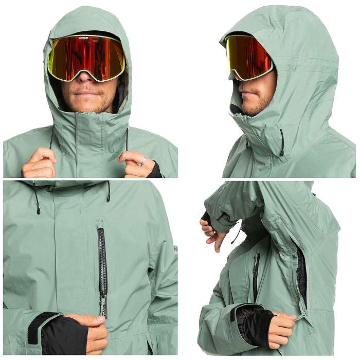 QUIKSILVER �����å�����С� EQYTJ03487 MISSION GORE-TEX JK GLW0 24-25 ������ ��� ���㥱�å� �ܡ��� �����ƥå���