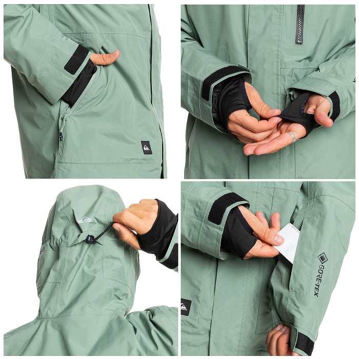 QUIKSILVER �����å�����С� EQYTJ03487 MISSION GORE-TEX JK GLW0 24-25 ������ ��� ���㥱�å� �ܡ��� �����ƥå���