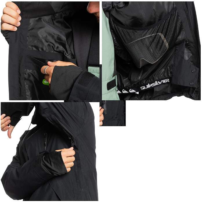 QUIKSILVER �����å�����С� EQYTJ03487 MISSION GORE-TEX JK KVJ0 24-25 ������ ��� ���㥱�å� �ܡ��� �����ƥå���