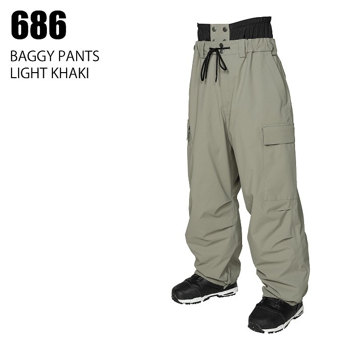SCAPE エスケープ BAGGY PANTS LIGHT KHAKI 24-25 ウエア ユニセックス  