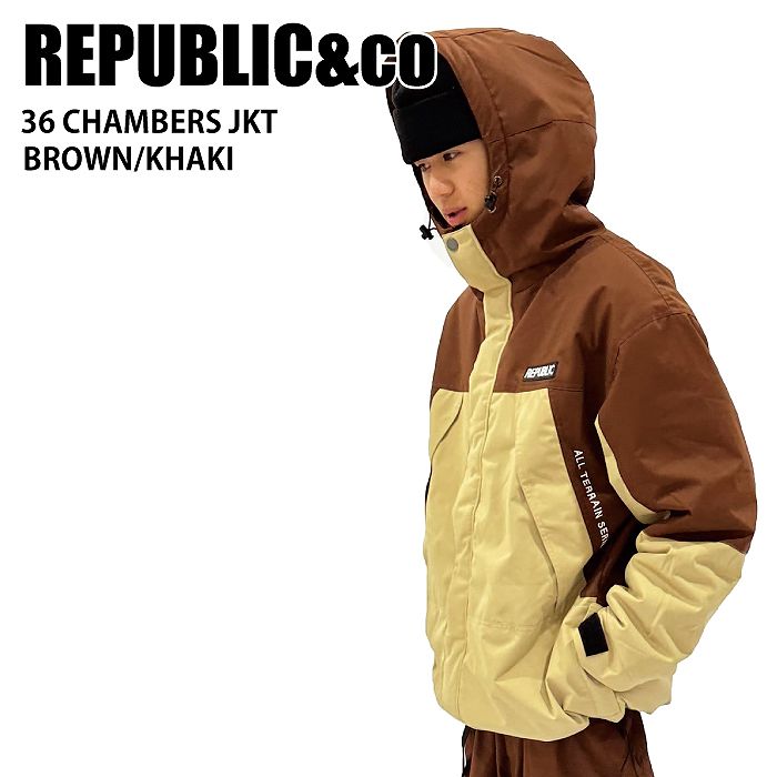 REPUBLIC&CO ѥ֥å 36 CHAMBERS JACKET Brown / Khaki 24-25  ˥å 㥱å Ρܡ 饤ȥ