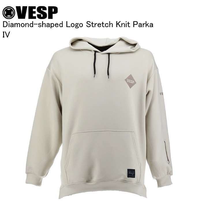 VESP ベスプ VPMS1037 Diamond-shaped Logo Stretch Knit Parka IV